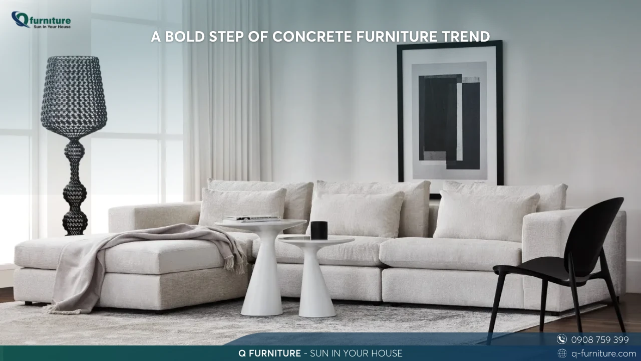A BOLD STEP OF CONCRETE FURNITURE TREND