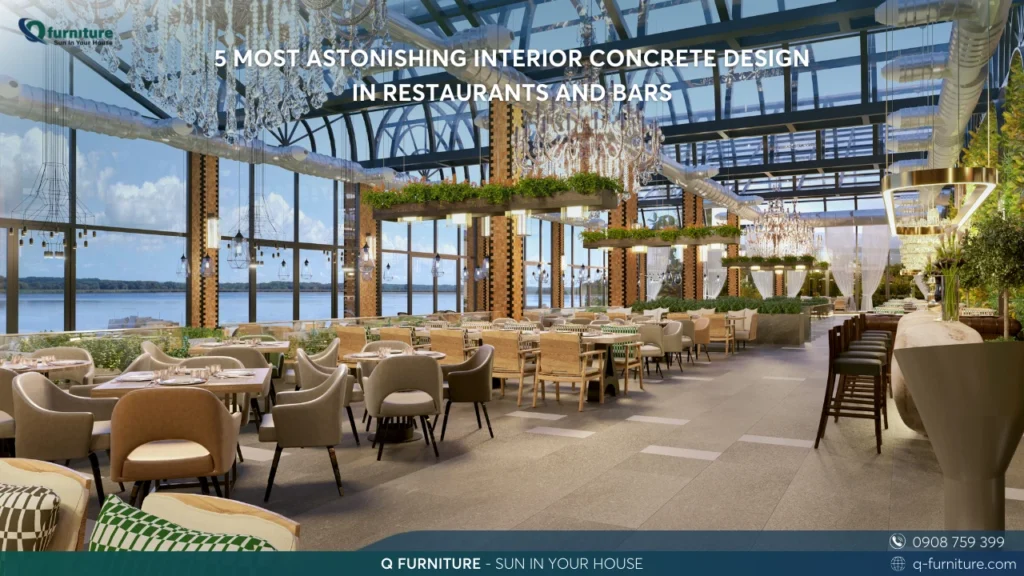 5 MOST ASTONISHING INTERIOR CONCRETE DESIGN IN RESTAURANTS AND BARS