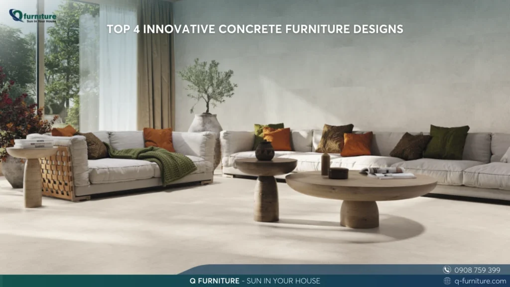 TOP 4 INNOVATIVE CONCRETE FURNITURE DESIGNS
