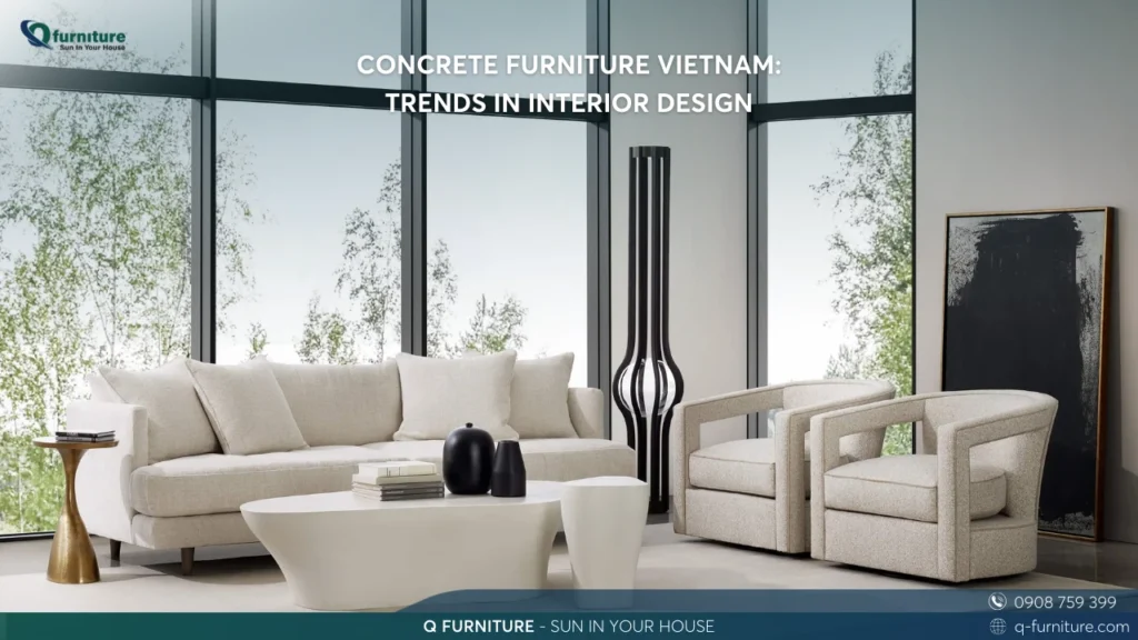 CONCRETE FURNITURE VIETNAM TRENDS IN INTERIOR DESIGN