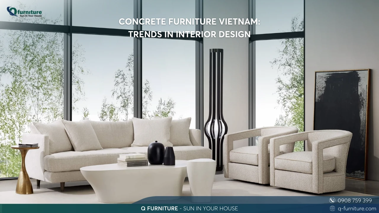 CONCRETE FURNITURE VIETNAM TRENDS IN INTERIOR DESIGN