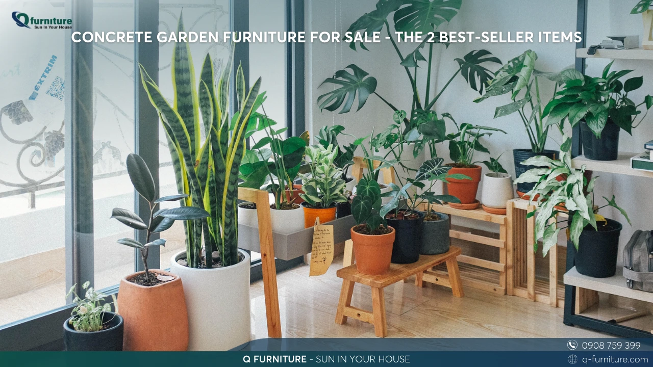 CONCRETE GARDEN FURNITURE FOR SALE - THE 2 BEST-SELLER ITEMS (2)