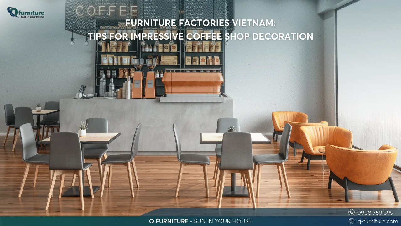 FURNITURE FACTORIES VIETNAM TIPS FOR IMPRESSIVE COFFEE SHOP DECORATION