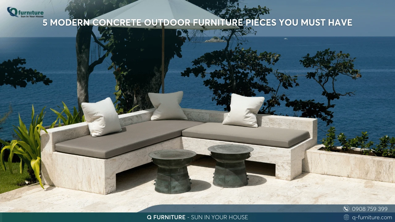 Picture of 5 Modern Concrete Outdoor Furniture Pieces You Must Have