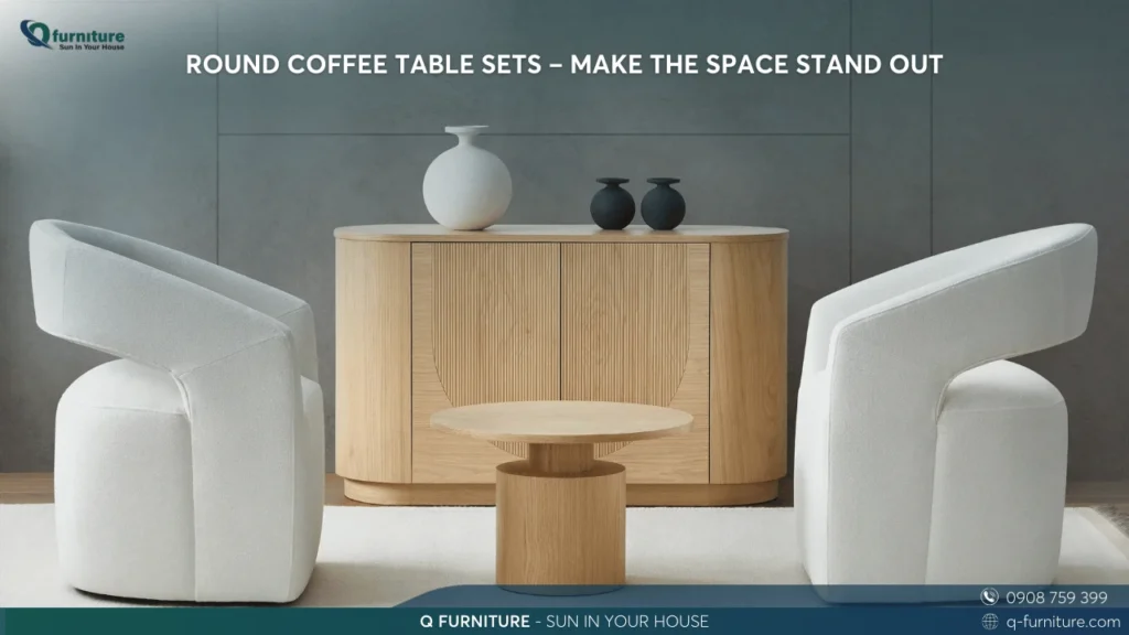 ROUND COFFEE TABLE SETS – MAKE THE SPACE STAND OUT