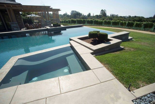 Ultra-Contemporary Pool Made of Concrete