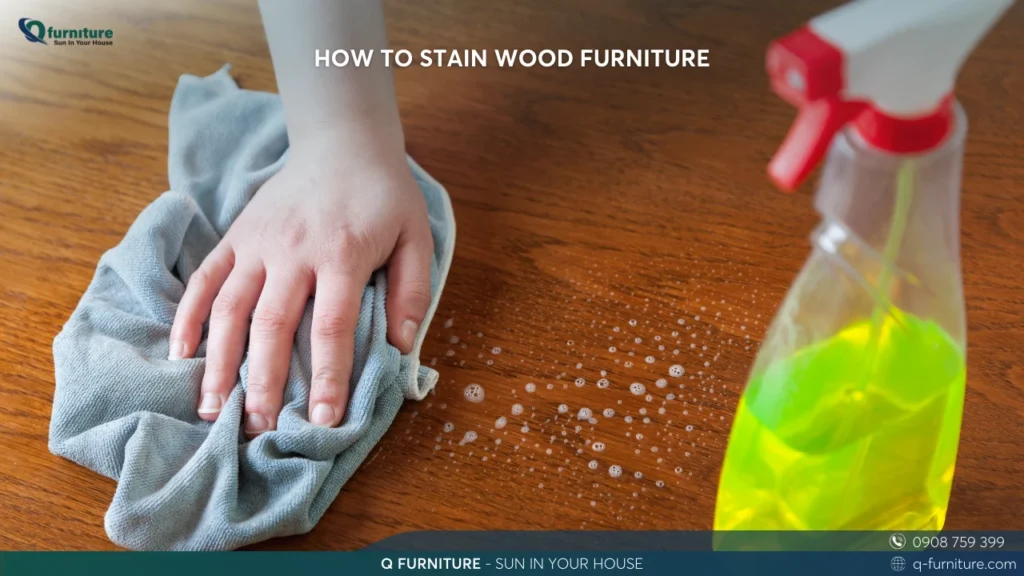 HOW TO STAIN WOOD FURNITURE