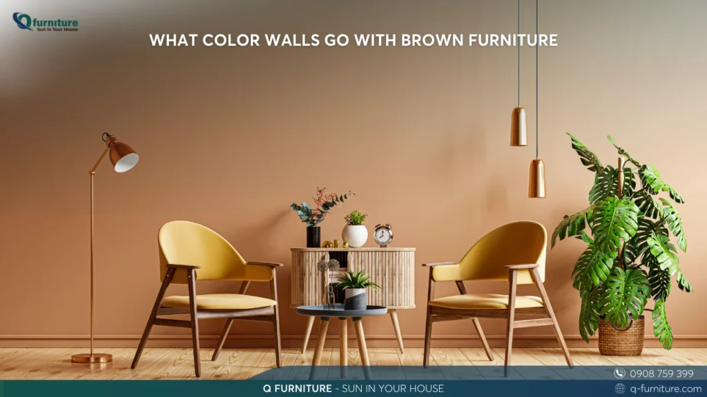 WHAT COLOR WALLS GO WITH BROWN FURNITURE