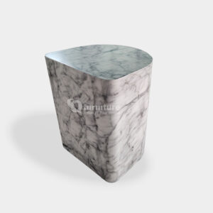 Concrete Block Stool - Side Table - Grey