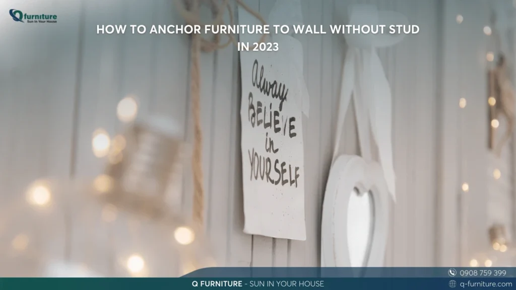 HOW TO ANCHOR FURNITURE TO WALL WITHOUT STUD IN 2023
