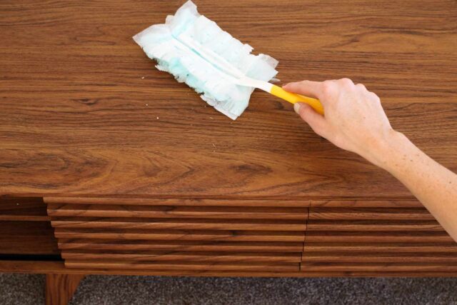 How to clean wood furniture.