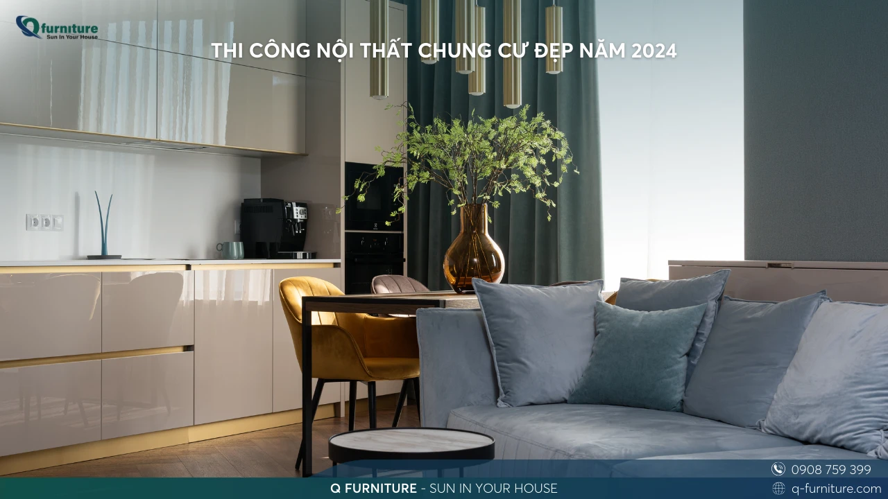 THI CÔNG NỘI THẤT CHUNG CƯ ĐẸP NĂM 2024