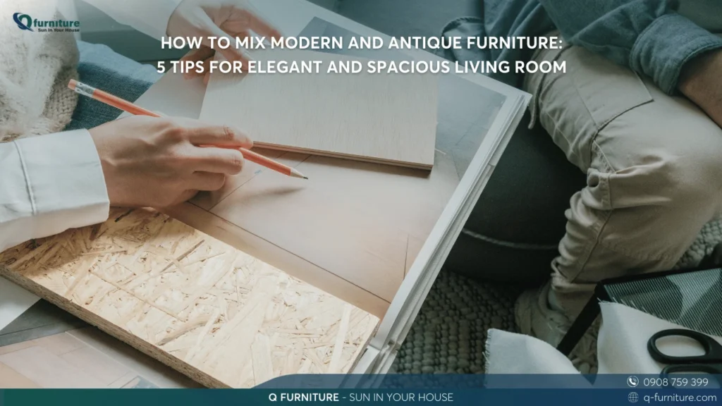 HOW TO MIX MODERN AND ANTIQUE FURNITURE 5 TIPS FOR ELEGANT AND SPACIOUS LIVING ROOM