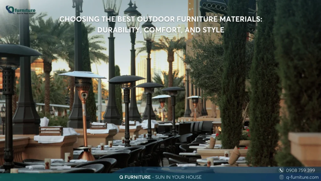 CHOOSING THE BEST OUTDOOR FURNITURE MATERIALS DURABILITY, COMFORT, AND STYLE