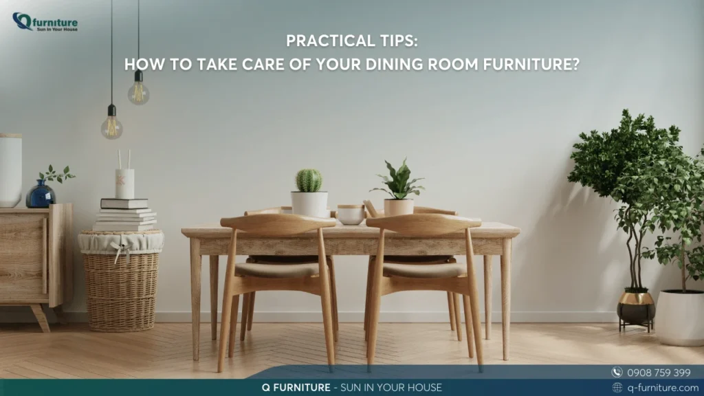 PRACTICAL TIPS HOW TO TAKE CARE OF YOUR DINING ROOM FURNITURE