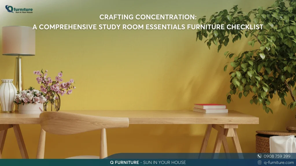 CRAFTING CONCENTRATION A COMPREHENSIVE STUDY ROOM ESSENTIALS FURNITURE CHECKLIST