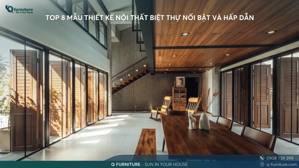 TOP 8 MẪU THIẾT KẾ NỘI THẤT BIỆT THỰ NỔI BẬT VÀ HẤP DẪN