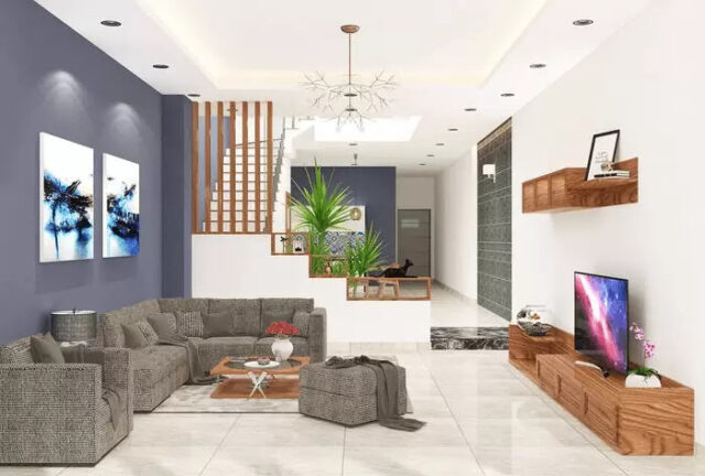 Trần Nhà Trong Thiết Kế Nội Thất Phòng Khách 