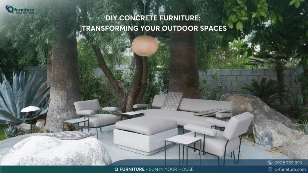 DIY CONCRETE FURNITURE TRANSFORMING YOUR OUTDOOR SPACES