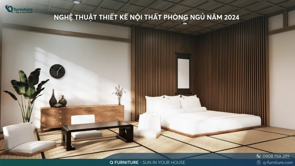 NGHỆ THUẬT THIẾT KẾ NỘI THẤT PHÒNG NGỦ NĂM 2024