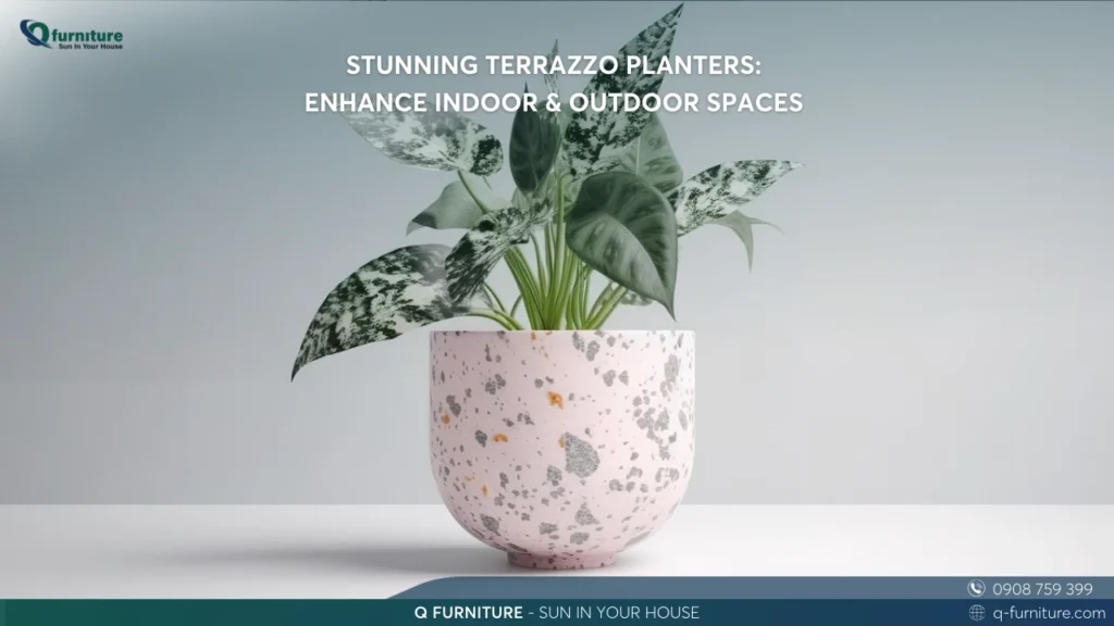 STUNNING TERRAZZO PLANTERS ENHANCE INDOOR & OUTDOOR SPACES