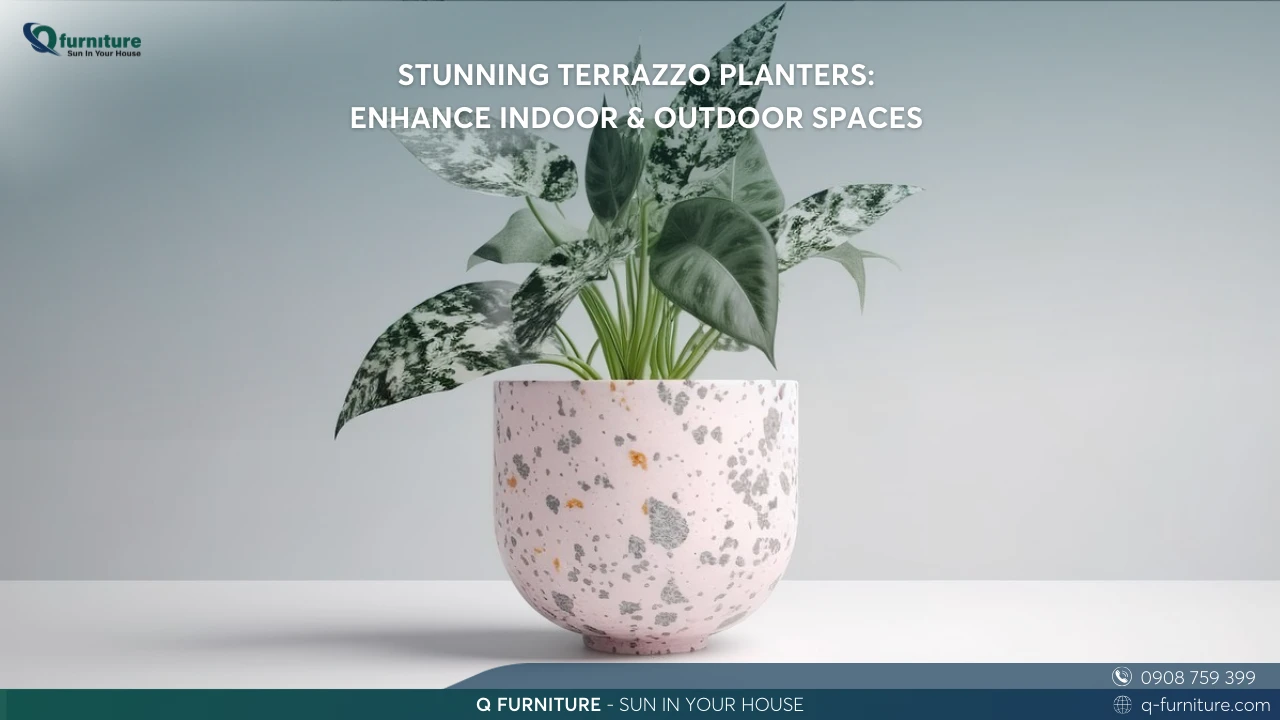 STUNNING TERRAZZO PLANTERS ENHANCE INDOOR & OUTDOOR SPACES