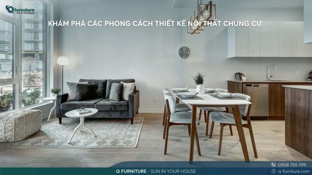 KHÁM PHÁ CÁC PHONG CÁCH THIẾT KẾ NỘI THẤT CHUNG CƯ