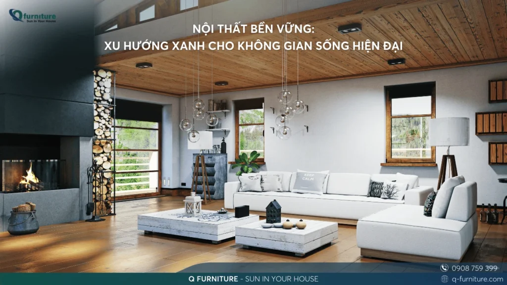 NỘI THẤT BỀN VỮNG XU HƯỚNG XANH CHO KHÔNG GIAN SỐNG HIỆN ĐẠI