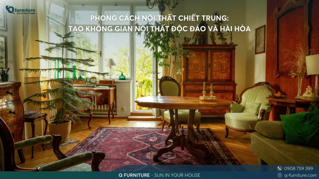 PHONG CÁCH NỘI THẤT CHIẾT TRUNG TẠO KHÔNG GIAN NỘI THẤT ĐỘC ĐÁO VÀ HÀI HÒA
