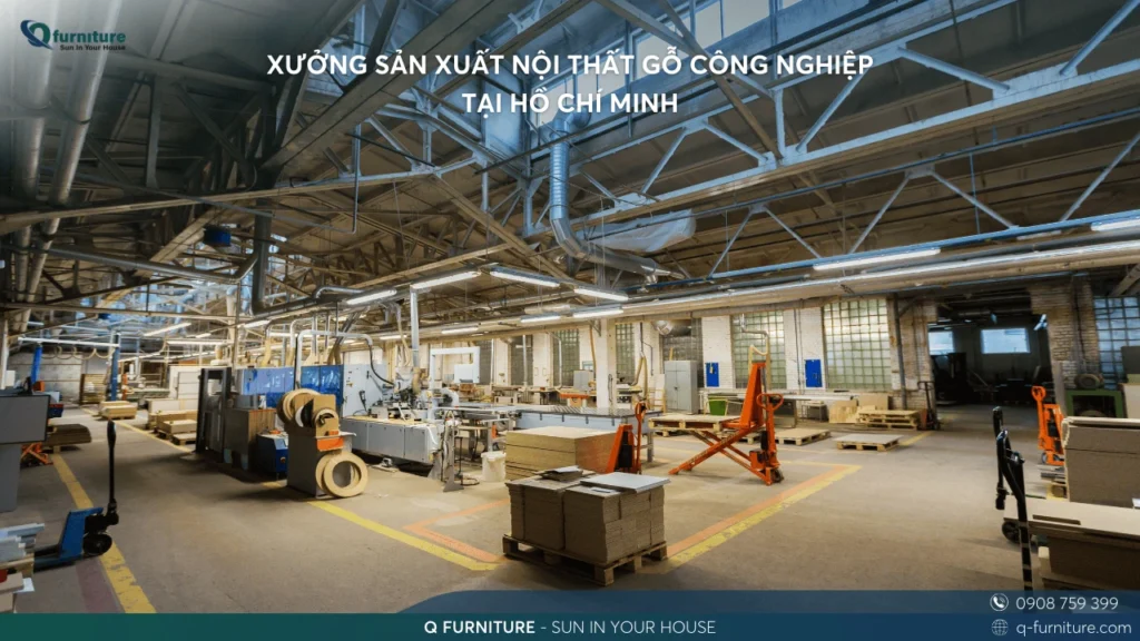 XƯỞNG SẢN XUẤT NỘI THẤT GỖ CÔNG NGHIỆP TẠI HỒ CHÍ MINH