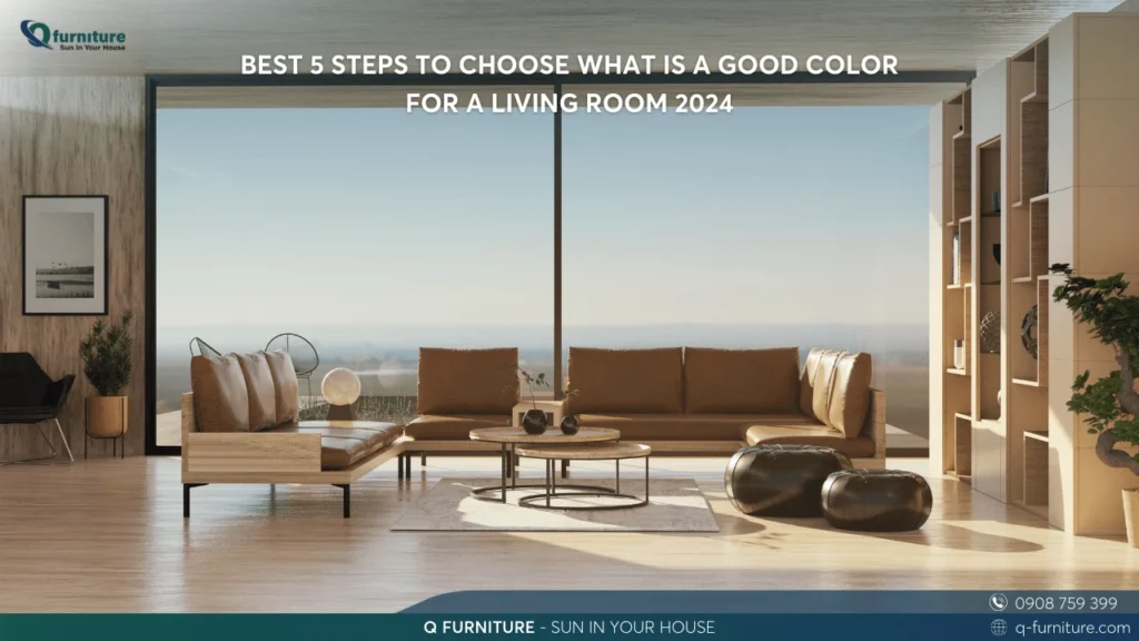 BEST 5 STEPS TO CHOOSE WHAT IS A GOOD COLOR FOR A LIVING ROOM 2024