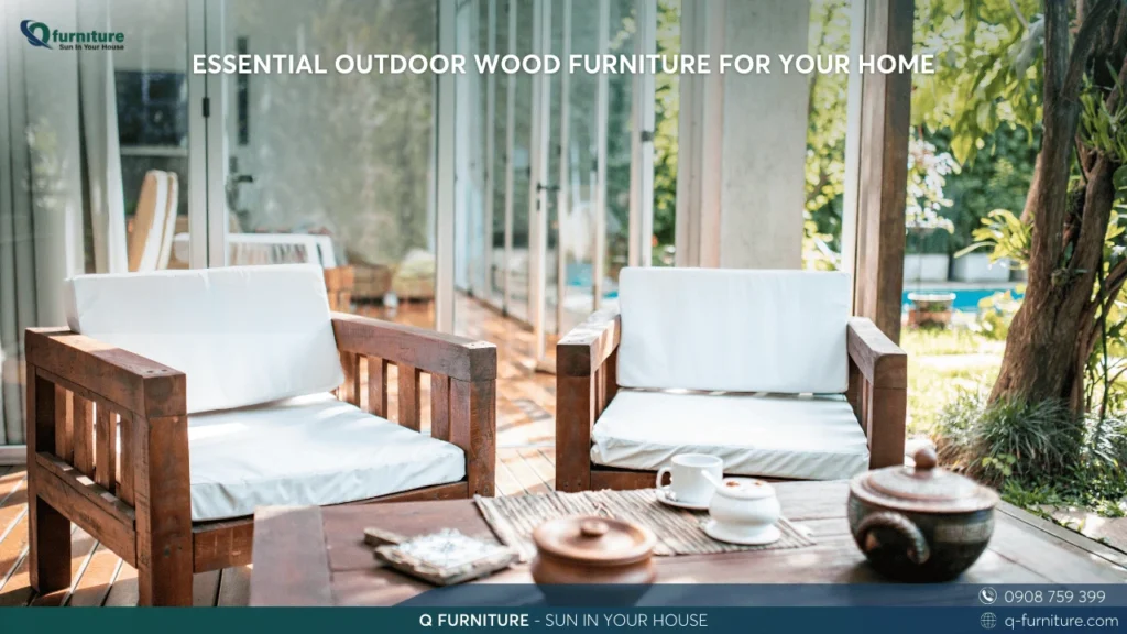 ESSENTIAL OUTDOOR WOOD FURNITURE FOR YOUR HOME