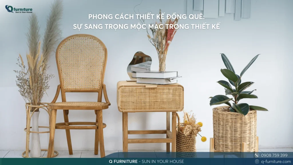 PHONG CÁCH THIẾT KẾ ĐỒNG QUÊ SỰ SANG TRỌNG MỘC MẠC TRONG THIẾT KẾ