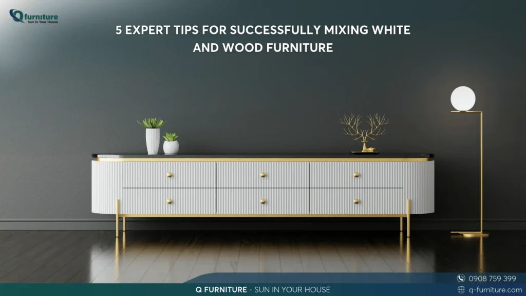 5 EXPERT TIPS FOR SUCCESSFULLY MIXING WHITE AND WOOD FURNITURE
