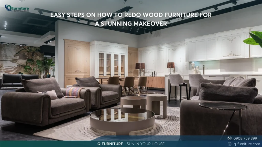 EASY STEPS ON HOW TO REDO WOOD FURNITURE FOR A STUNNING MAKEOVER