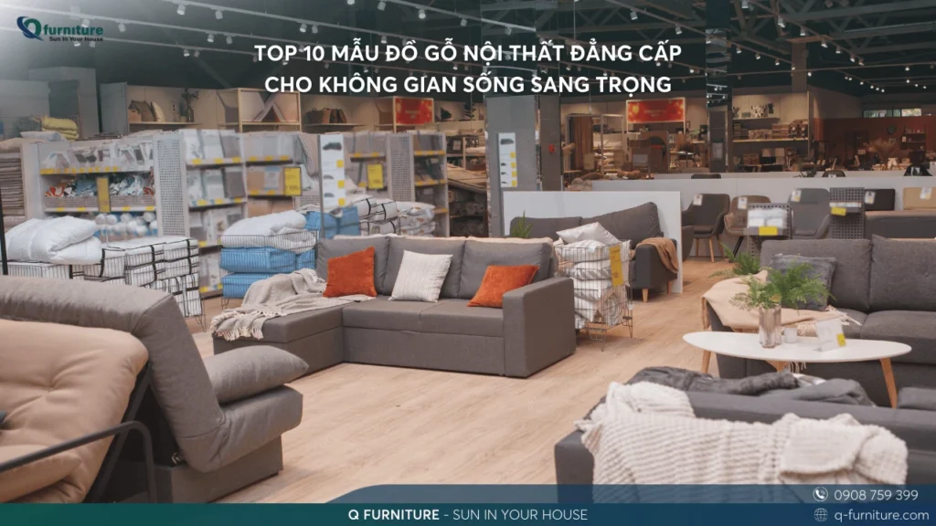 TOP 10 MẪU ĐỒ GỖ NỘI THẤT ĐẲNG CẤP CHO KHÔNG GIAN SỐNG SANG TRỌNG