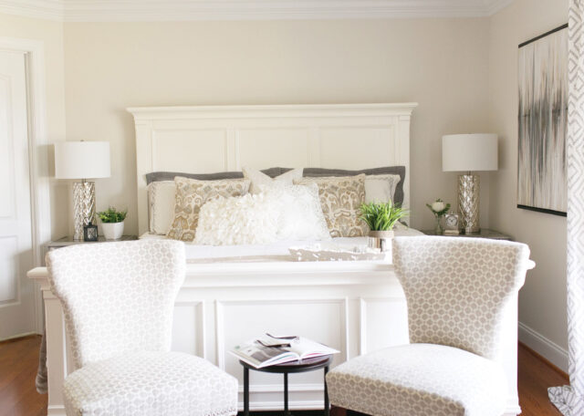 Using Patterns and Repetition to Unify White and Wood Furniture