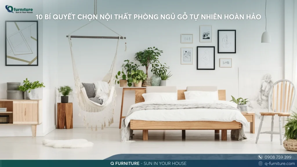 10 BÍ QUYẾT CHỌN NỘI THẤT PHÒNG NGỦ GỖ TỰ NHIÊN HOÀN HẢO