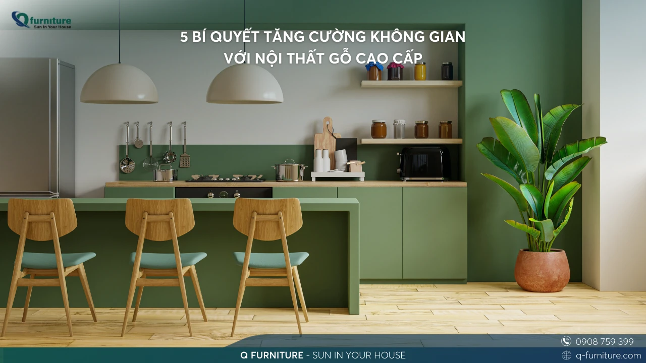 5 BÍ QUYẾT TĂNG CƯỜNG KHÔNG GIAN VỚI NỘI THẤT GỖ CAO CẤP