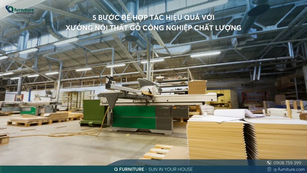 5 BƯỚC ĐỂ HỢP TÁC HIỆU QUẢ VỚI XƯỞNG NỘI THẤT GỖ CÔNG NGHIỆP CHẤT LƯỢNG