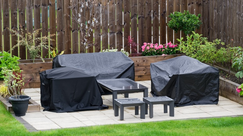 Covering and Storing your Wood patio furniture