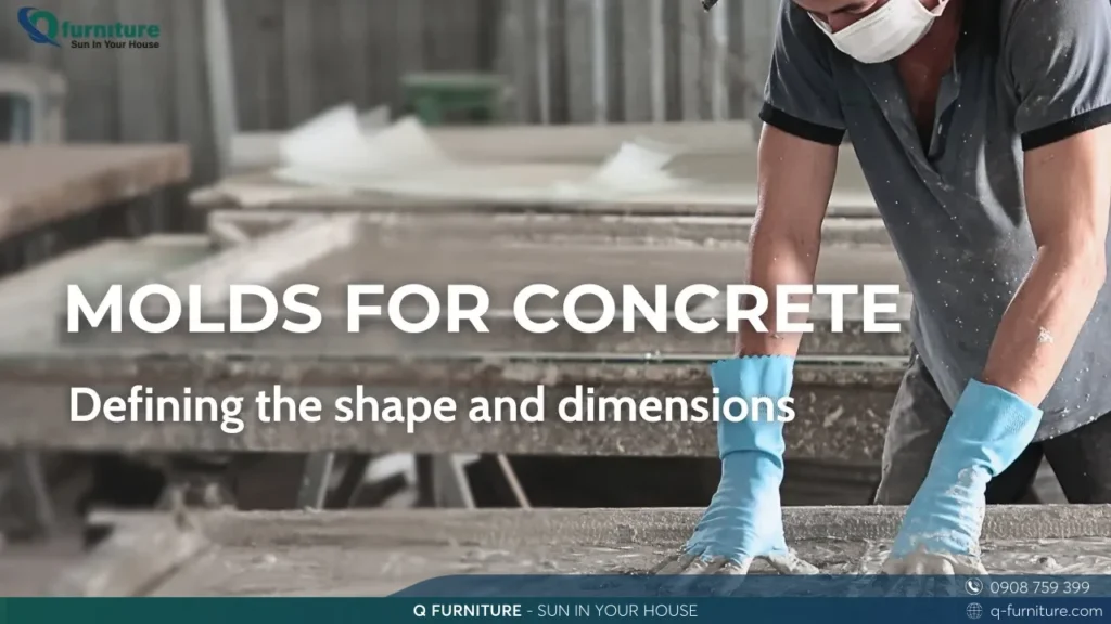 Creating Molds for Concrete Furniture In Vietnam Furniture Factory