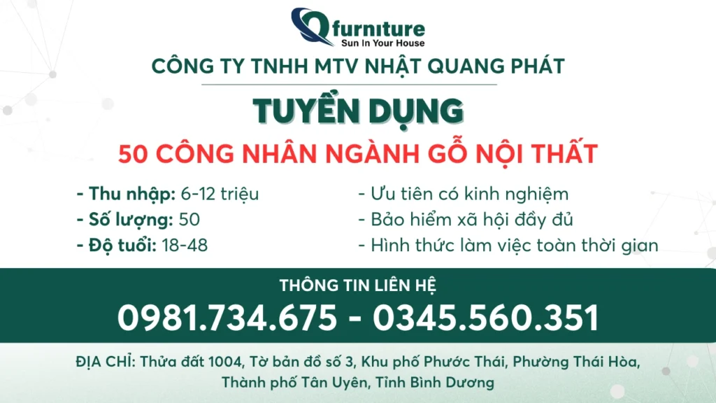 Q-Furniture Tuyển dụng