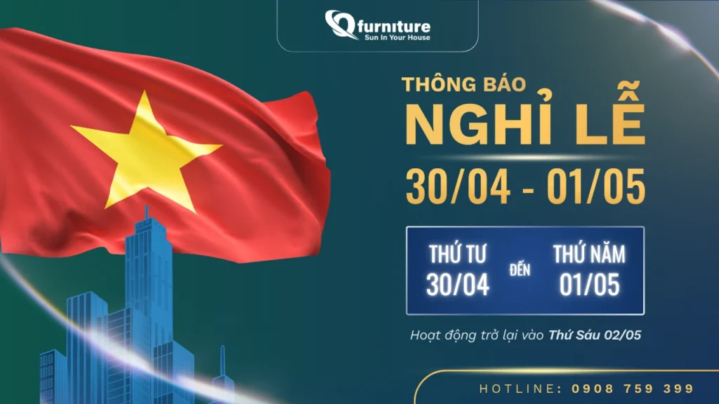 Thông báo nghỉ lễ 3004 và 0105
