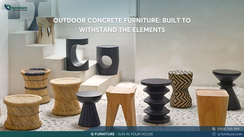 Outdoor Concrete Furniture: Built to Withstand the Elements