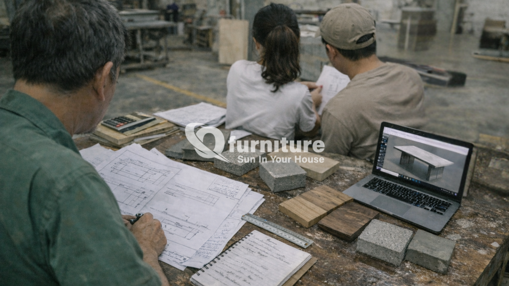 OEM vs ODM for Wood-Concrete Furniture: Custom Design Capabilities in Vietnam Manufacturing