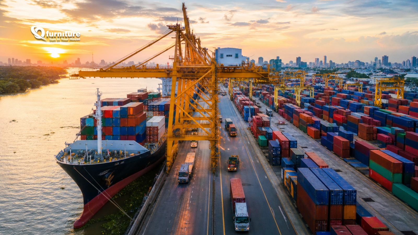 Vietnam furniture export logistics and container port for global buyers in 2026