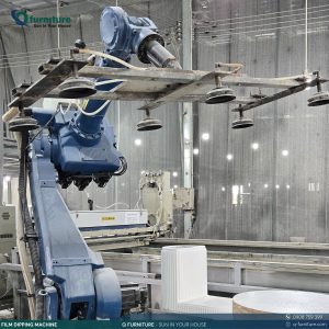 Q-Furniture custom concrete furniture manufacturing workshop in Vietnam